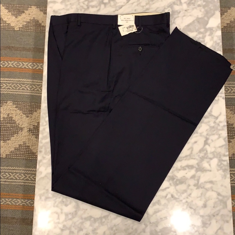 NWT J. Press/Southwick Wool Dress Pants, Navy